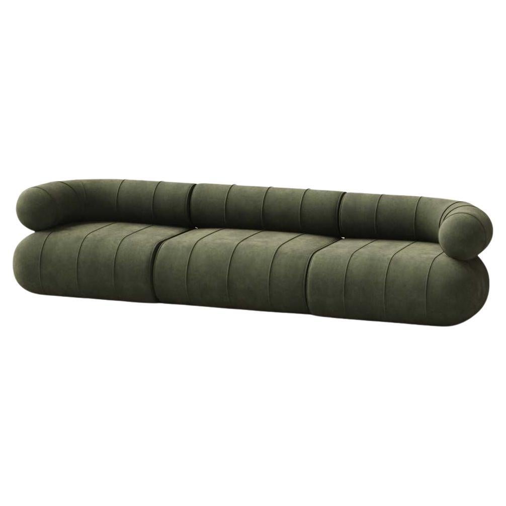Collectible Contemporary Modular Three Seat - Camouflage Velvet