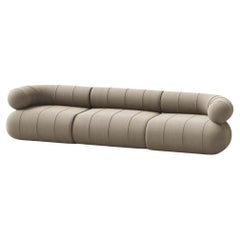 Collectible Contemporary Modular Three Seat - Pebble Velvet