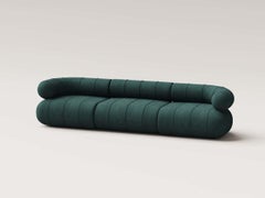 Collectible Contemporary Modular Three Seat - Petrol Velvet