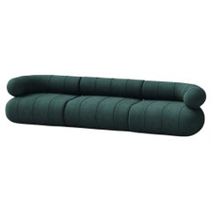 Collectible Contemporary Modular Three Seat - Petrol Velvet