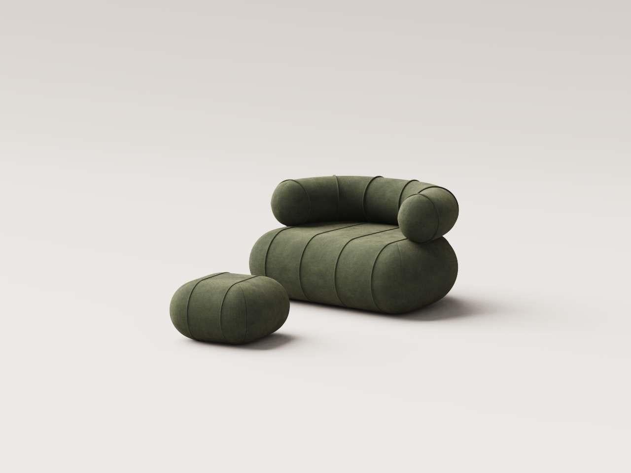 Le pouf n'est pas inclus* 

La collection Slinky est une pièce de choix qui redéfinit l'essence de la vie moderne. Bibi Bibi s'inspire d'une silhouette architecturale et de lignes fluides et sculpturales, elle mêle minimalisme luxueux et