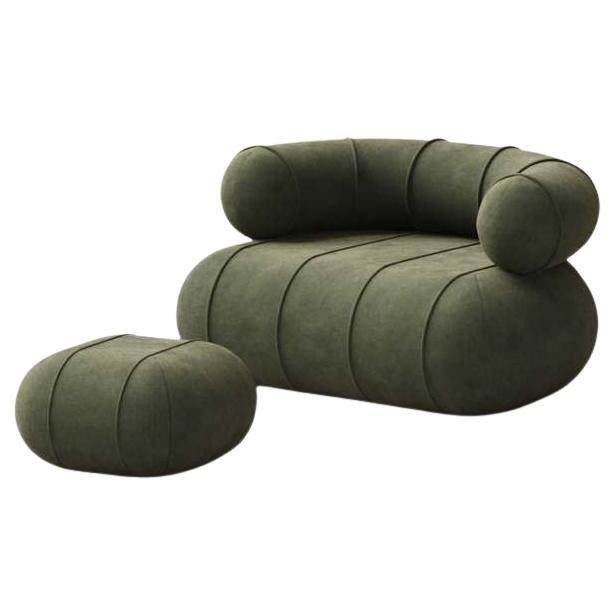 Collectional Contemporary Slinky Armchair - Velours camouflage