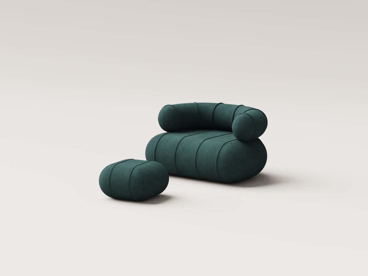 Ottomane ist nicht enthalten*. 

Die Slinky Collection ist ein Statement, das die Essenz des modernen Wohnens neu definiert. Bibi Bibi wurde von einer architektonischen Silhouette und fließenden, skulpturalen Linien inspiriert und verbindet