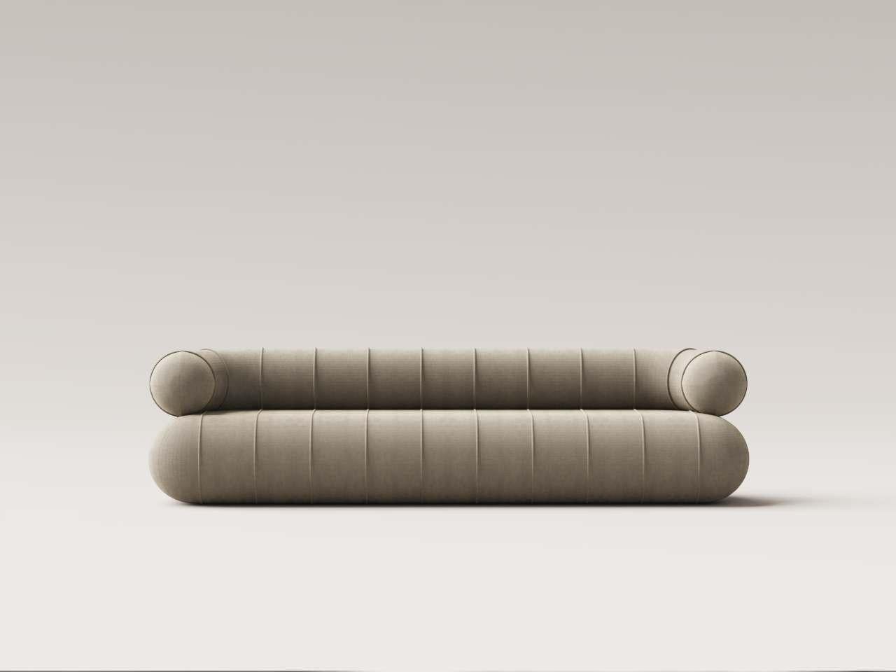 La collezione Slinky è un pezzo forte che ridefinisce l'essenza della vita moderna. Bibibi si ispira a una silhouette architettonica e a linee fluide e scultoree, fondendo il minimalismo di lusso con una giocosa raffinatezza.

A prima vista, la sua