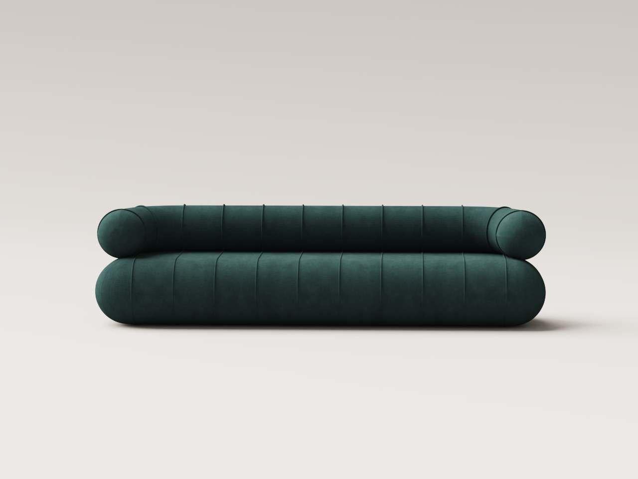 Moderno Slinky lungo da collezione Contemporary - Velluto color petrolio in vendita