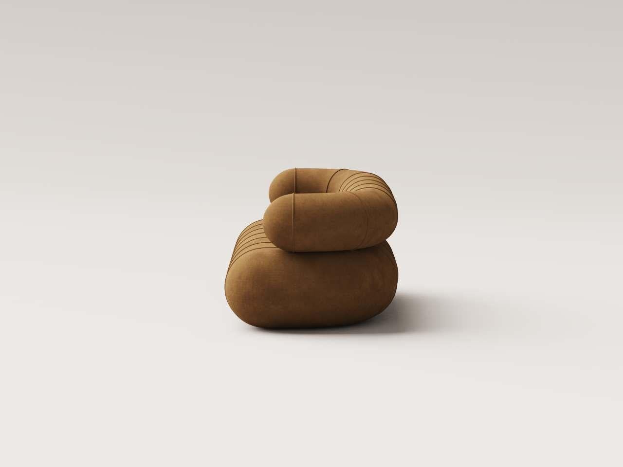 Messicano Lovanie Slinky contemporanee da collezione - Velluto bronzo in vendita
