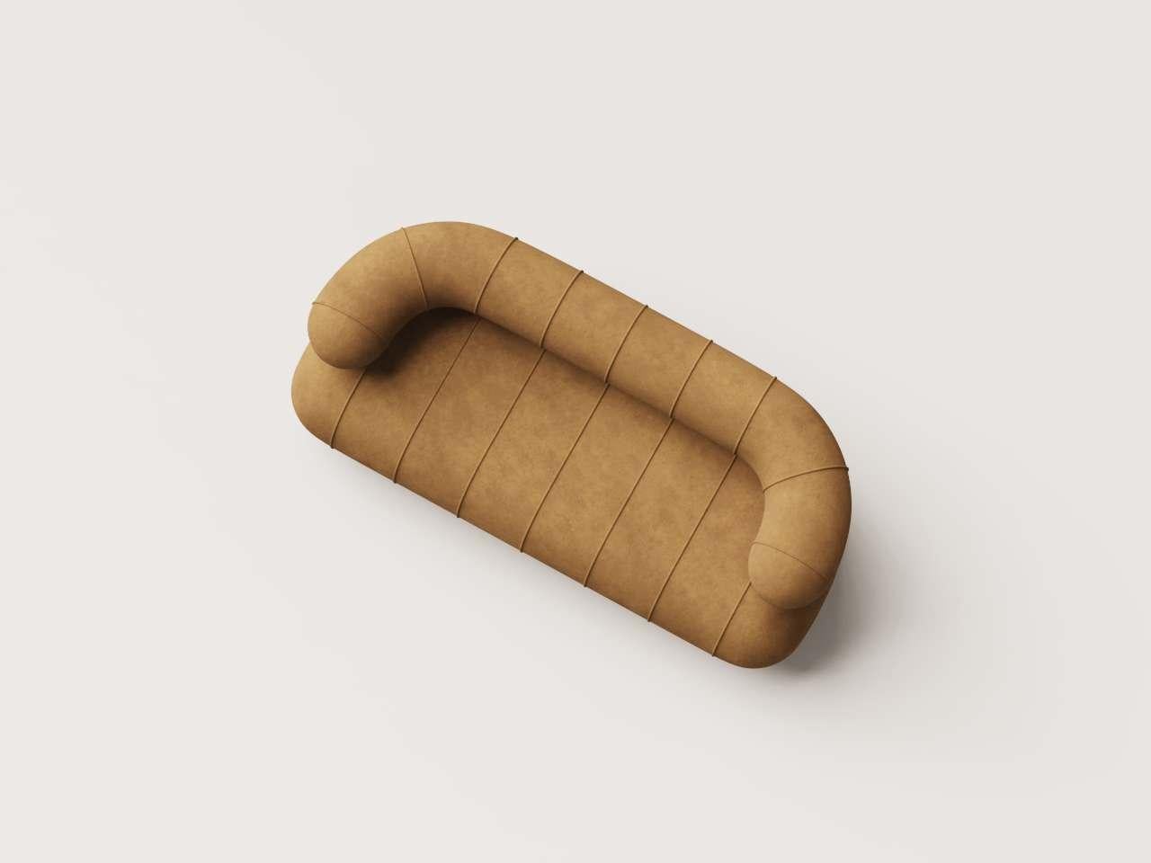 Fatto a mano Lovanie Slinky contemporanee da collezione - Velluto bronzo in vendita
