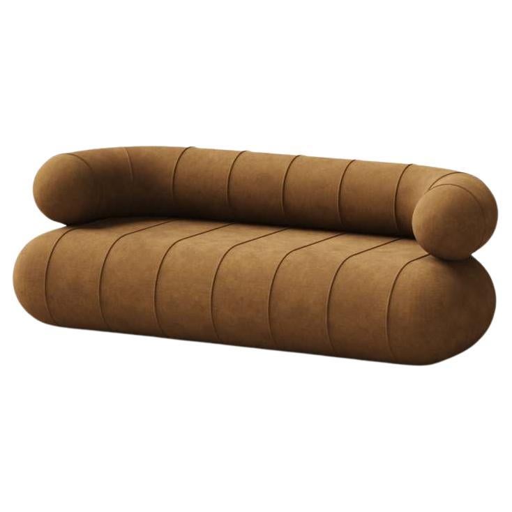 Collectional Contemporary Slinky Loveseat - Bronze Velvet