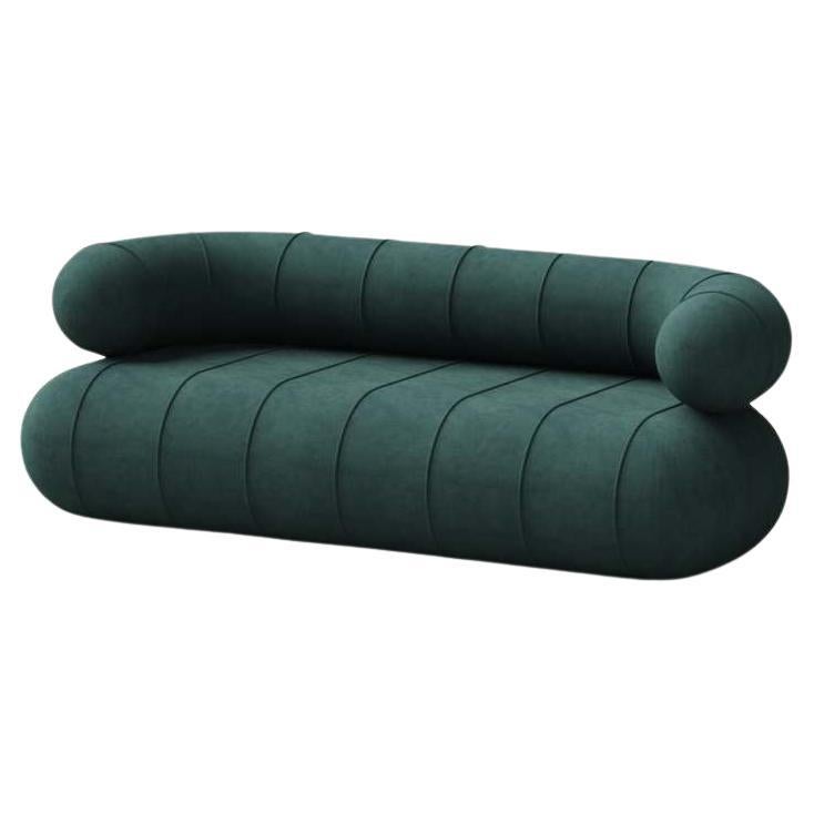 Collectional Contemporary Slinky Loveseat - Petrol Velvet
