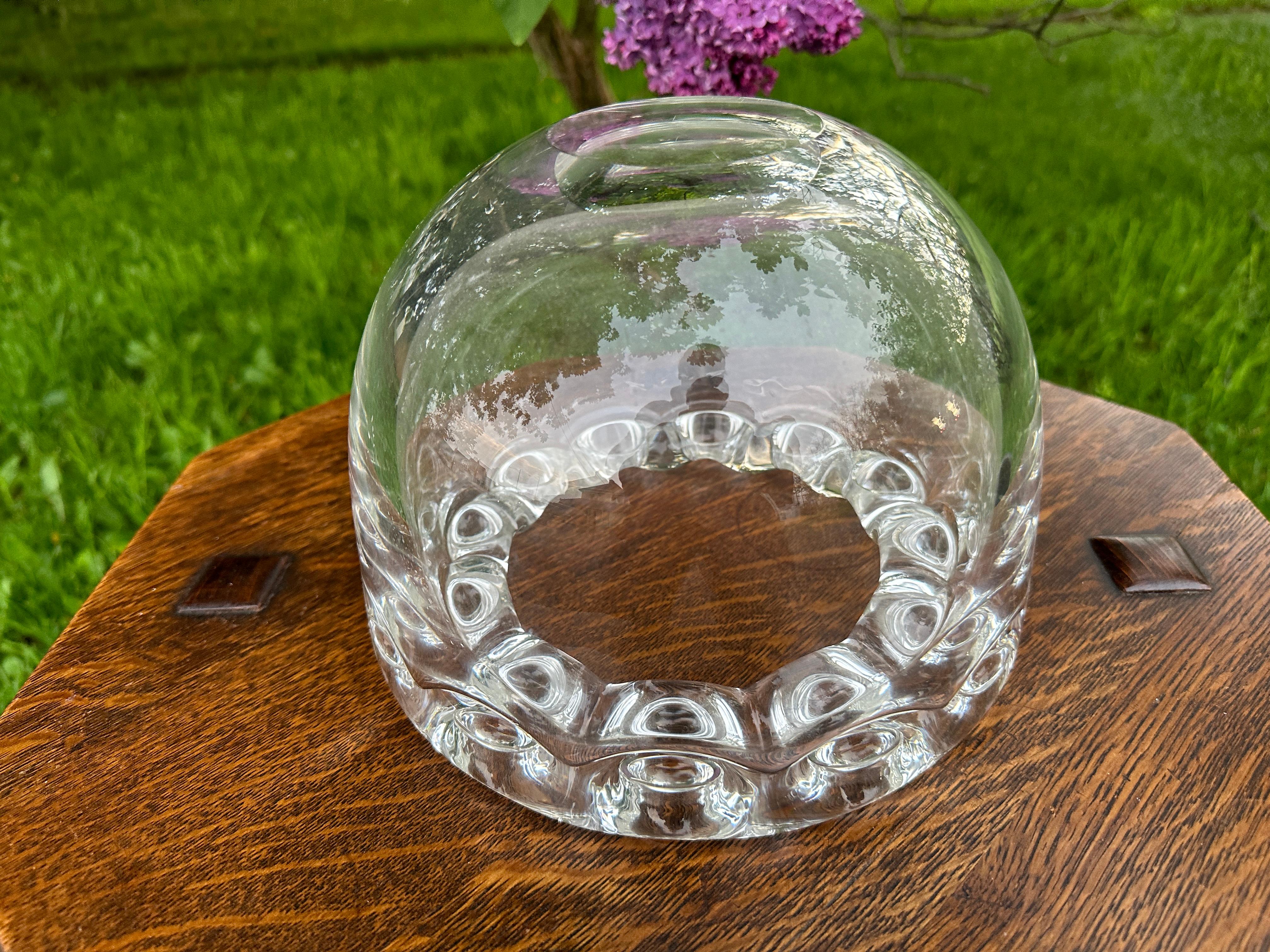 Cuenco de vidrio decorativo Corning de colección mediados del siglo XX en venta