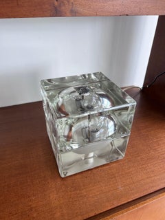 Table Lamp Cubosfera by Alessandro Mendini for Fidenza Vetraria, Glass