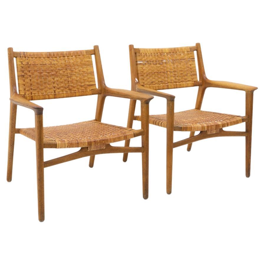 Collectible Design: Hans Wegner JH 516 Lounge Chairs for Johannes Hansen, 1950s For Sale