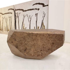 "BAR 975" Collectible Design Sculptured Freestanding Bronze Blend Bar Counter