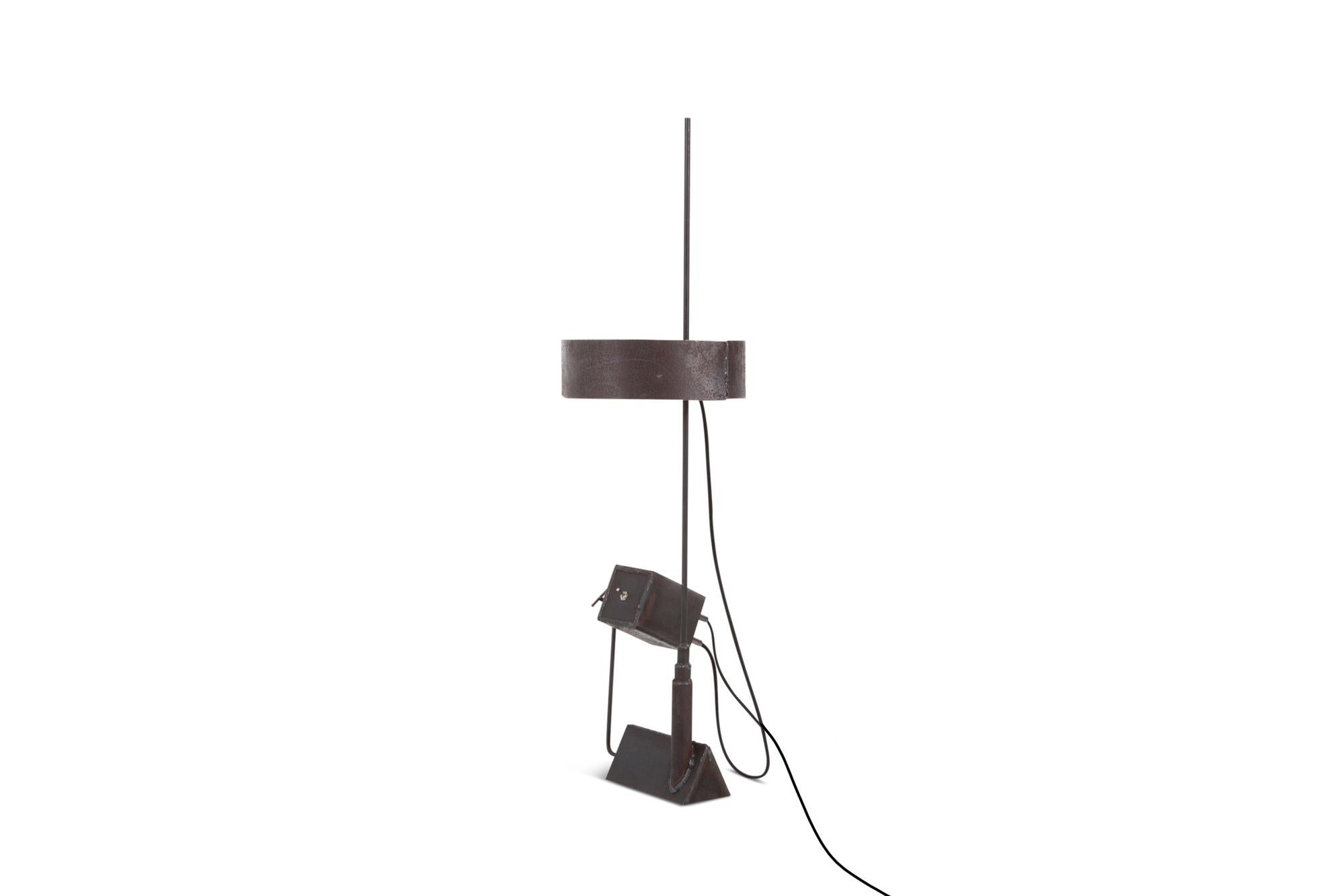 Belgian Collectible Design lamp in Steel by Atelier Serruys