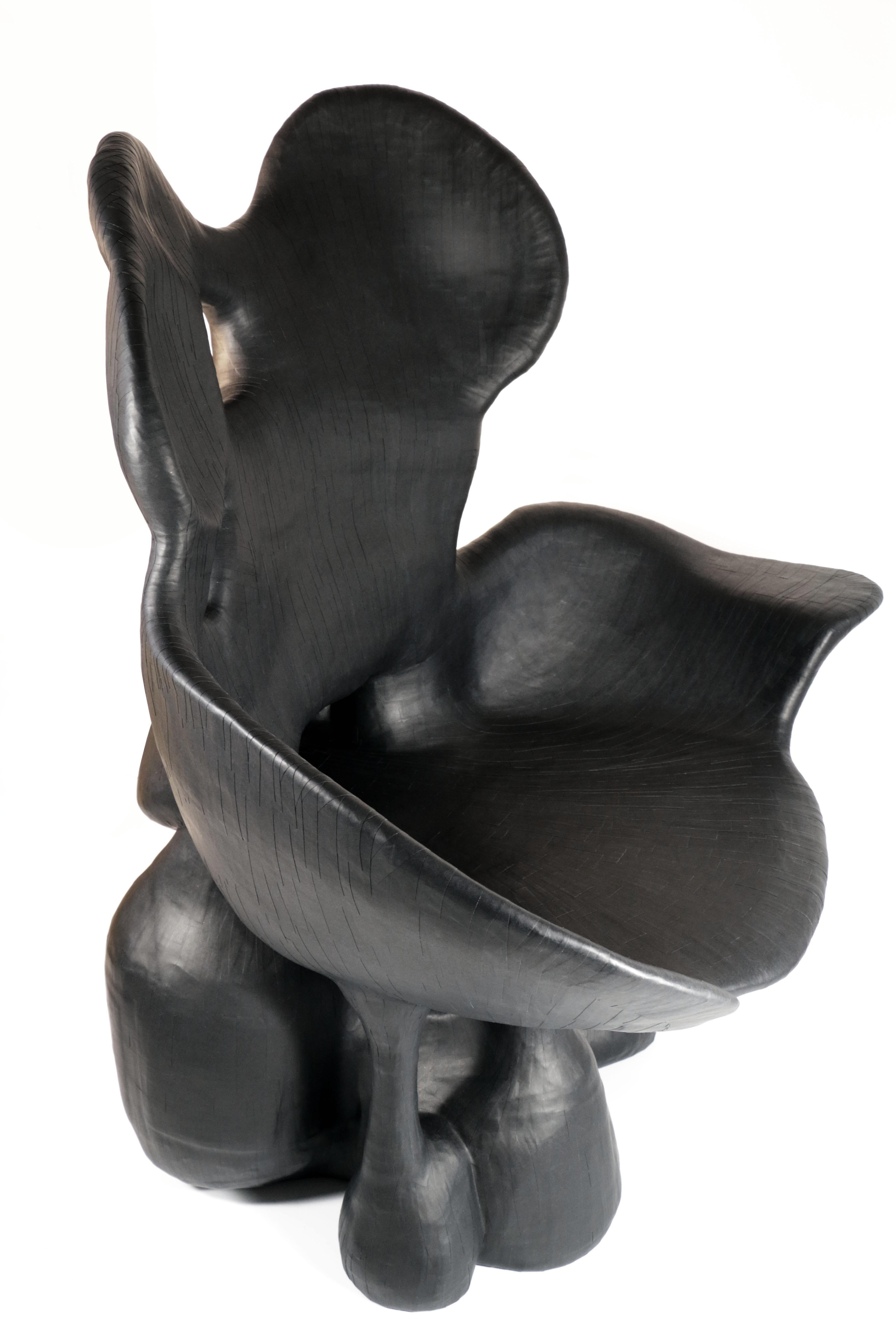 Collectible Design Unique Black Mirror Metamorphosis Chair by Vadim Kibardin In New Condition For Sale In Amsterdam, NL