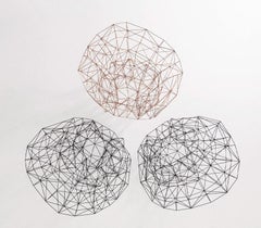 Collectible Designer Armchair Made of Slender Steel Bars
