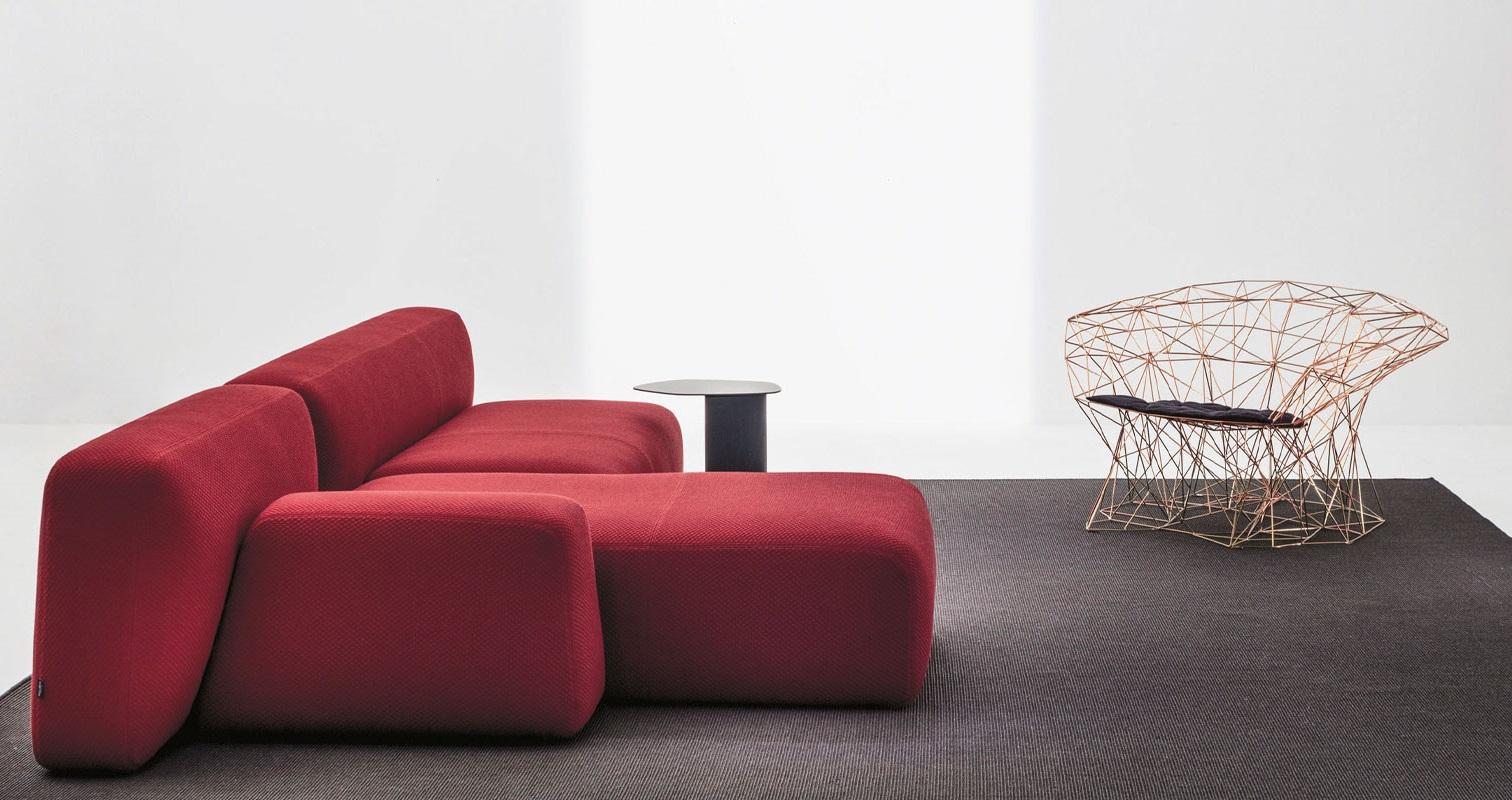Métal Collectional Fauteuil Design/One en barres d'acier élancées en vente