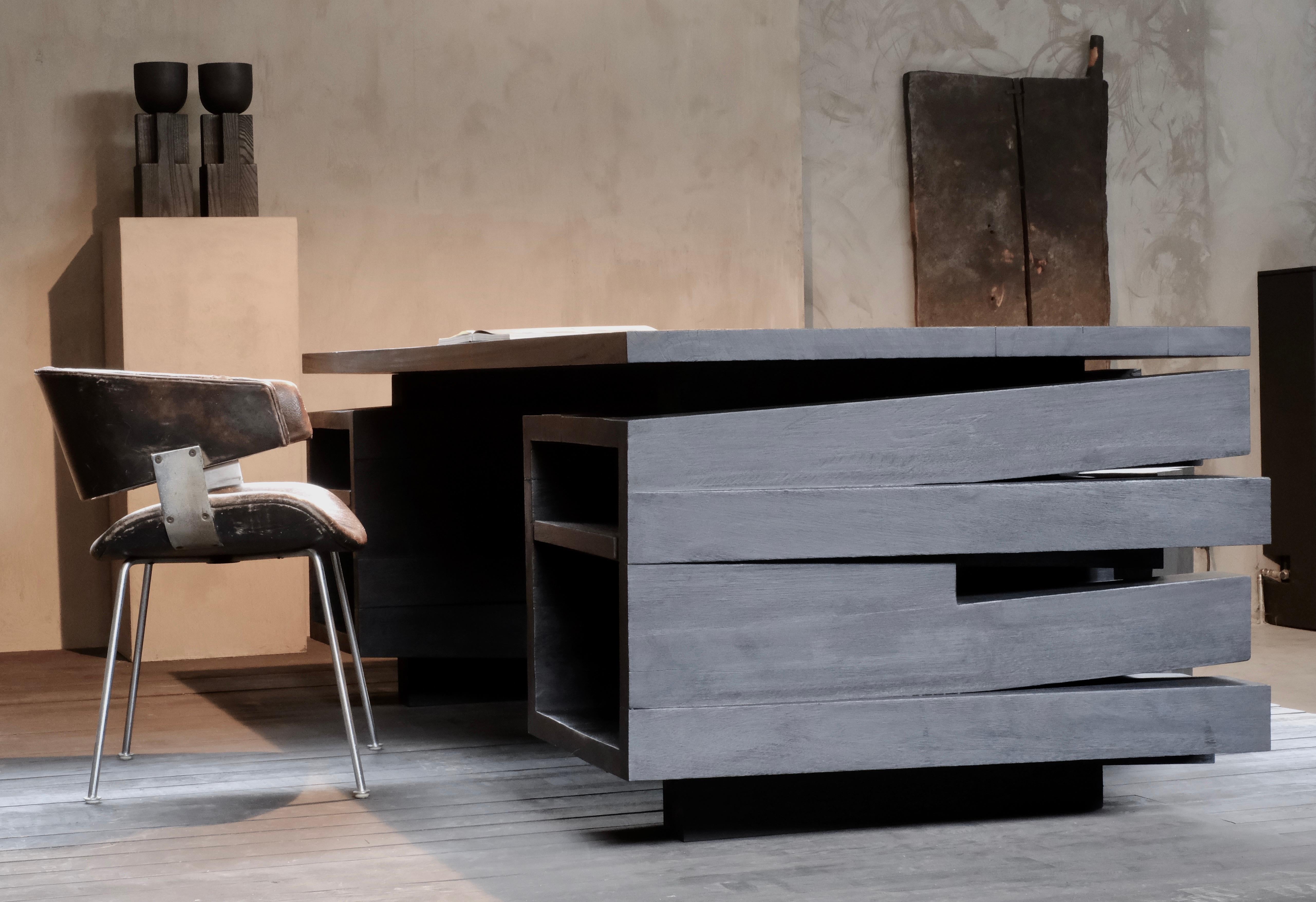 Brutalist Collectible Desk by Arno Declercq, Edition of 12