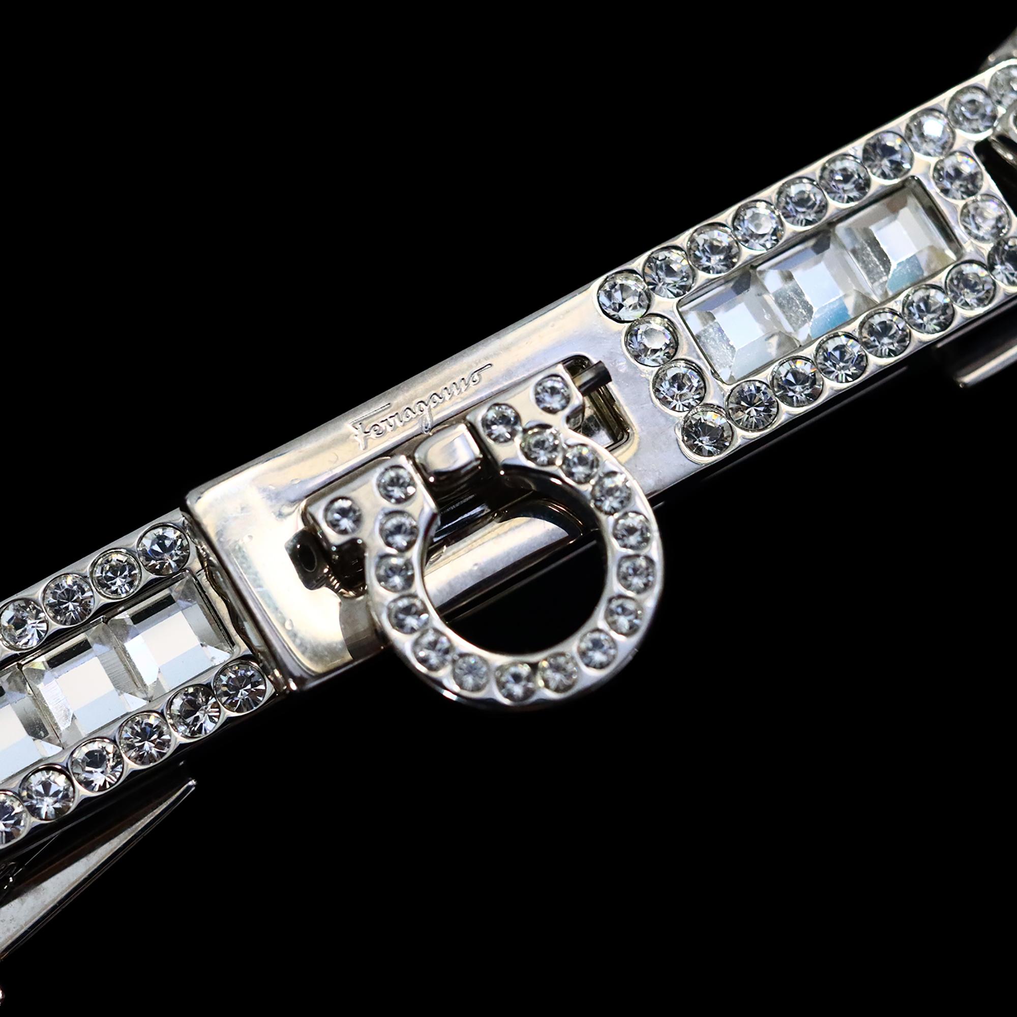 Sammlerstück Ferragamo Diamante Gliedergürtel Circa 2000er Jahre im Angebot 3