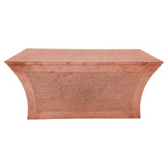 Collectible Fine Hammered Copper Storage Bench – Vaisseau, Paul Mathieu