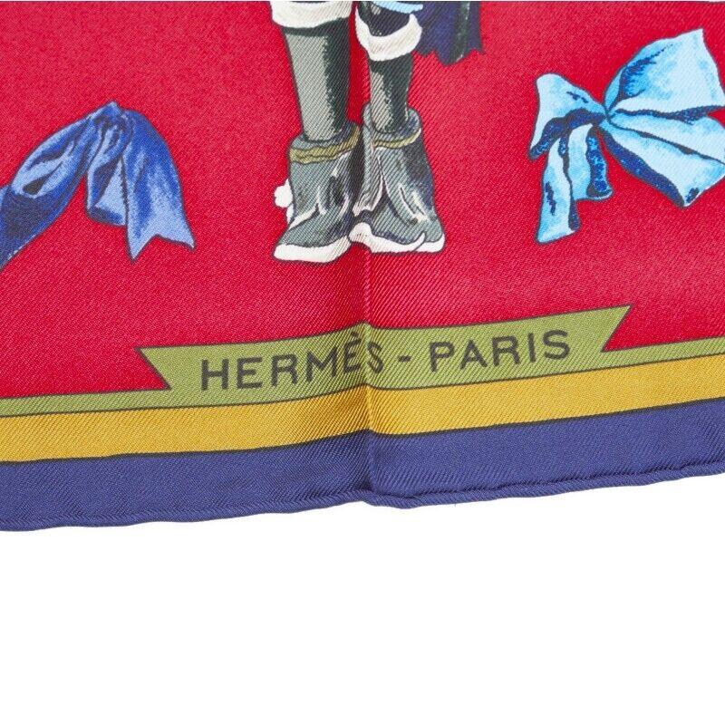 Red Collectible Hermès Kachinas Scarf, Kermit Oliver For Sale