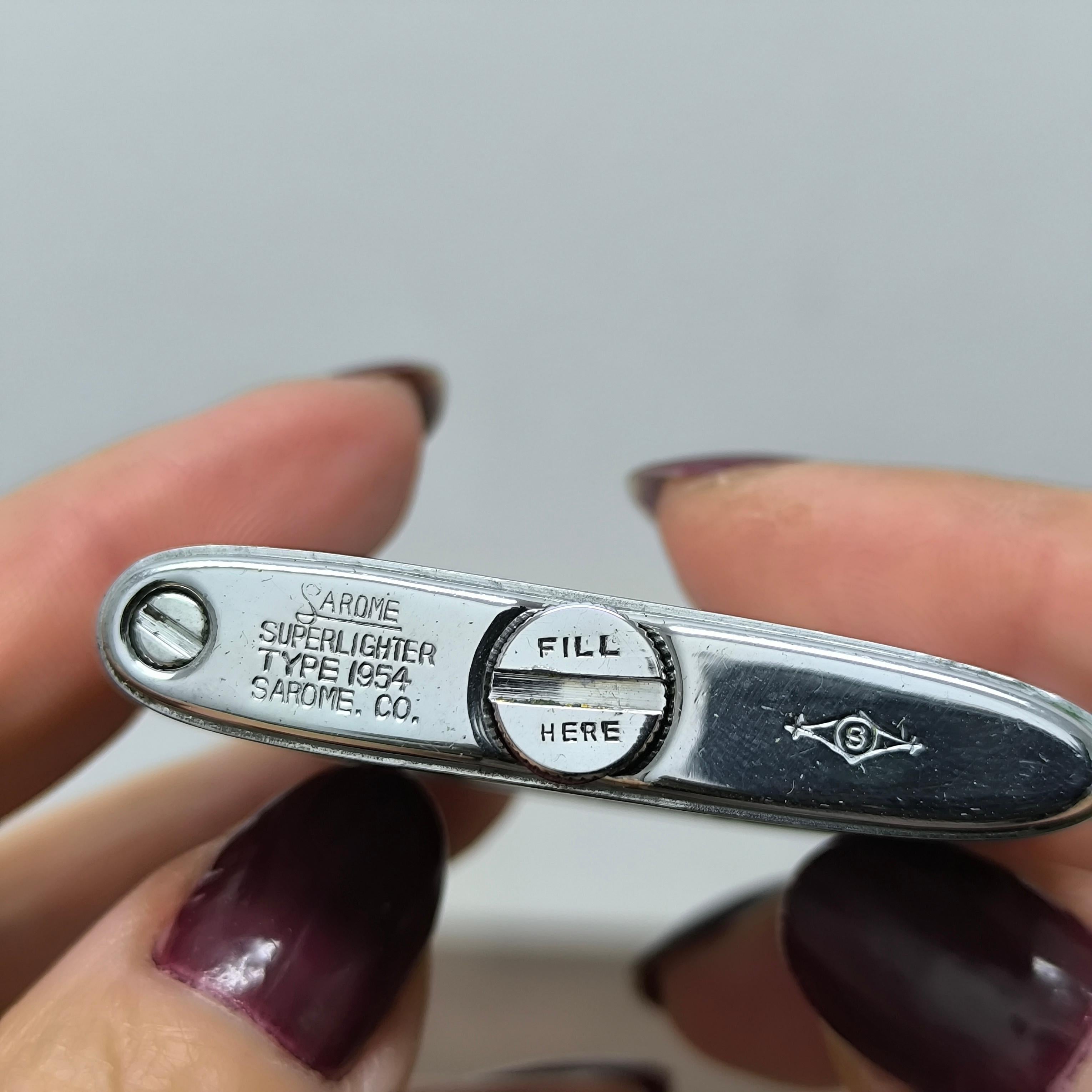 Regalo de Navidad coleccionable: Encendedor Sarome 1954 y Portacigarrillos Carl Thieme en venta 3