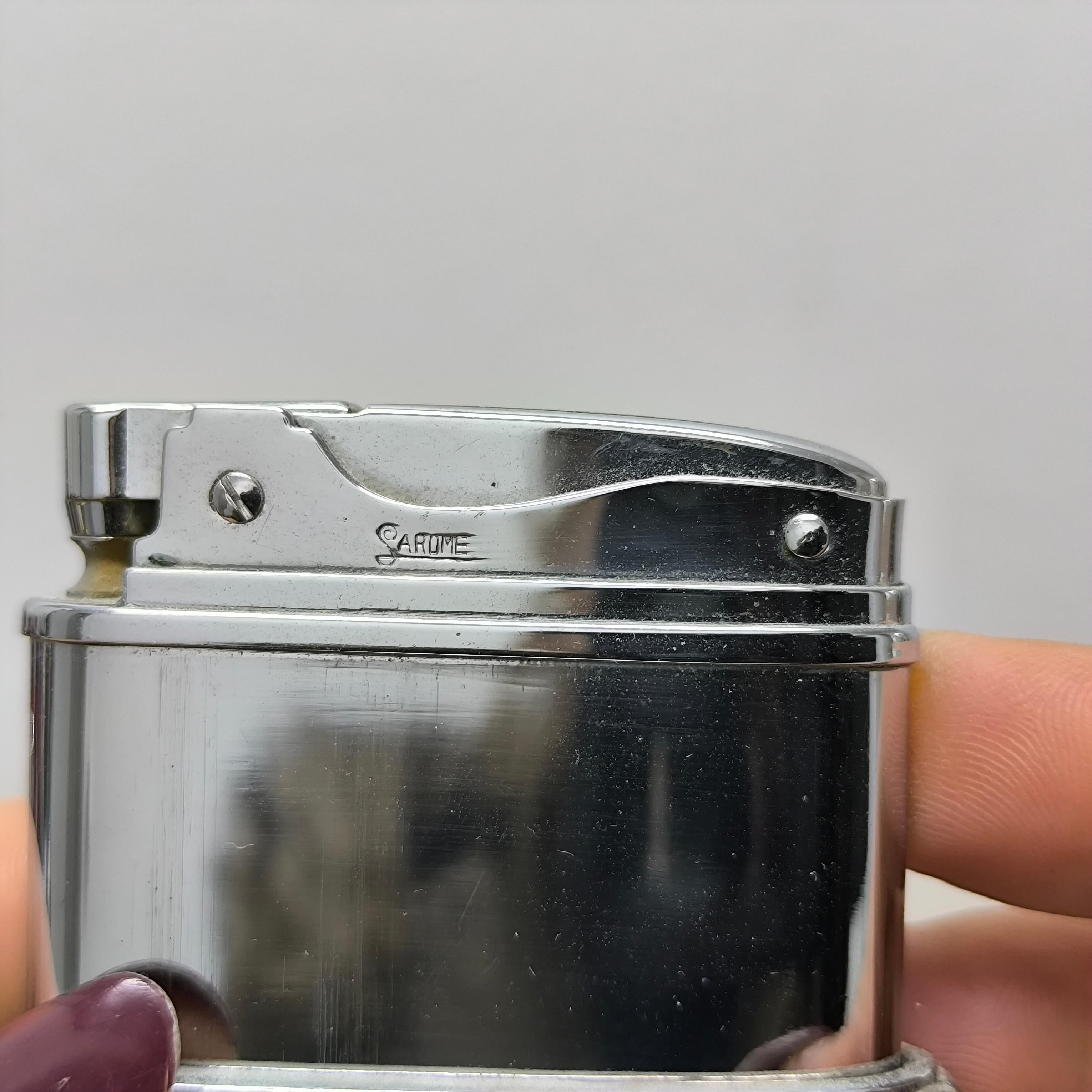 Regalo de Navidad coleccionable: Encendedor Sarome 1954 y Portacigarrillos Carl Thieme en venta 2