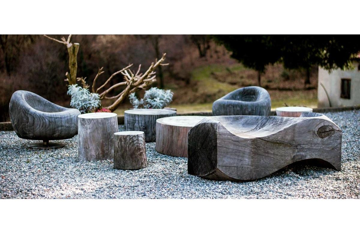 Banc de collection Mollettina Cedar de Baldessari & Baldessari pour Riva1920 en vente 5
