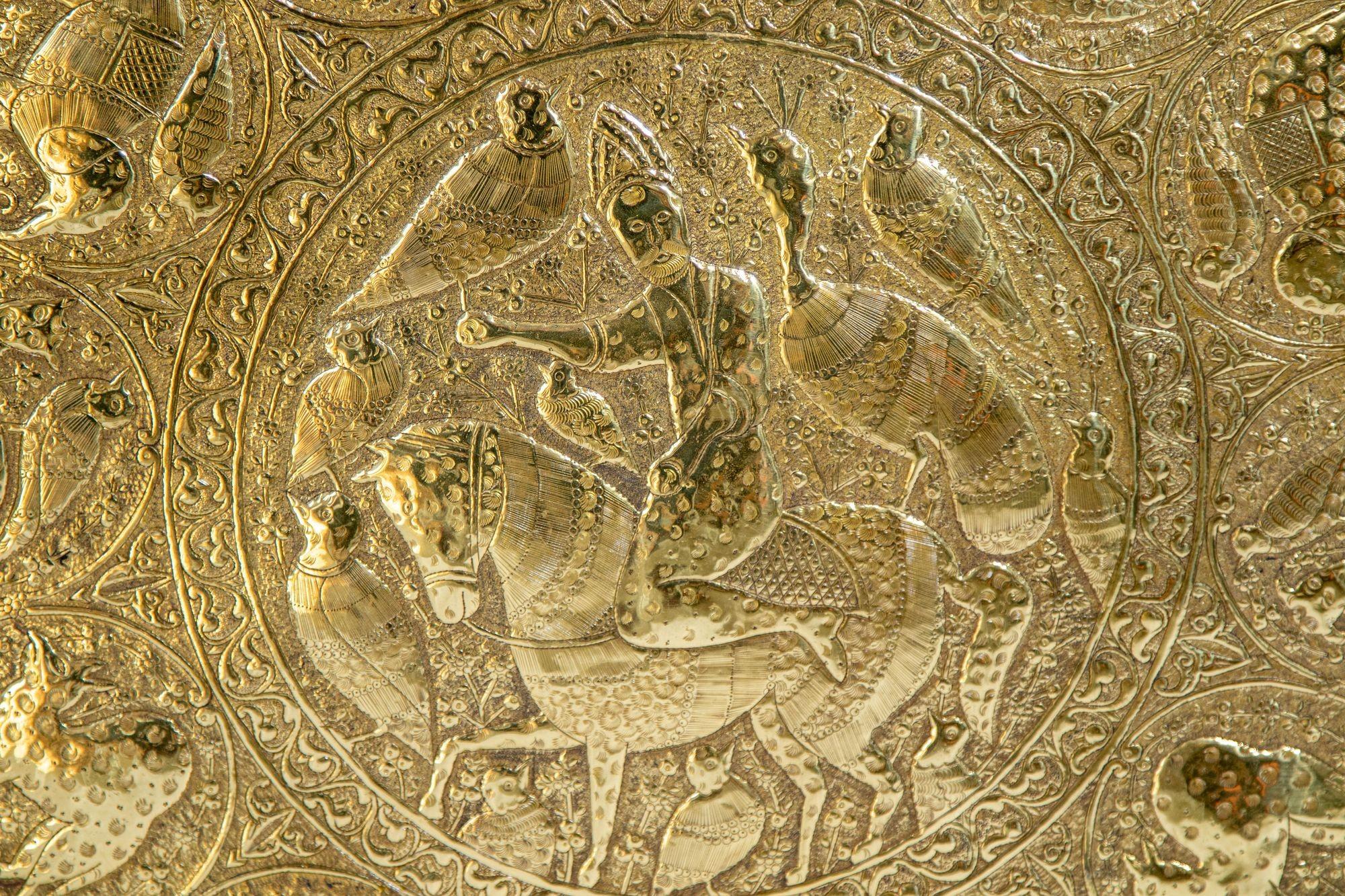 islamic brass tray