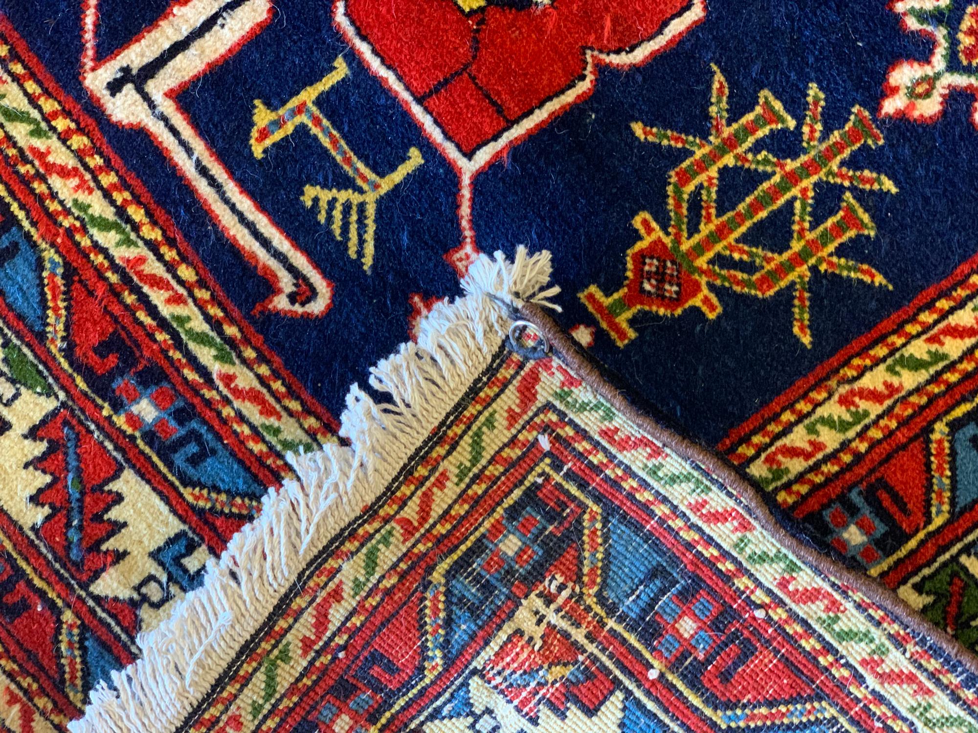Collectible KaraKashli Rug Antique Shirvan Rug Handwoven Wool Carpet In Excellent Condition For Sale In Hampshire, GB
