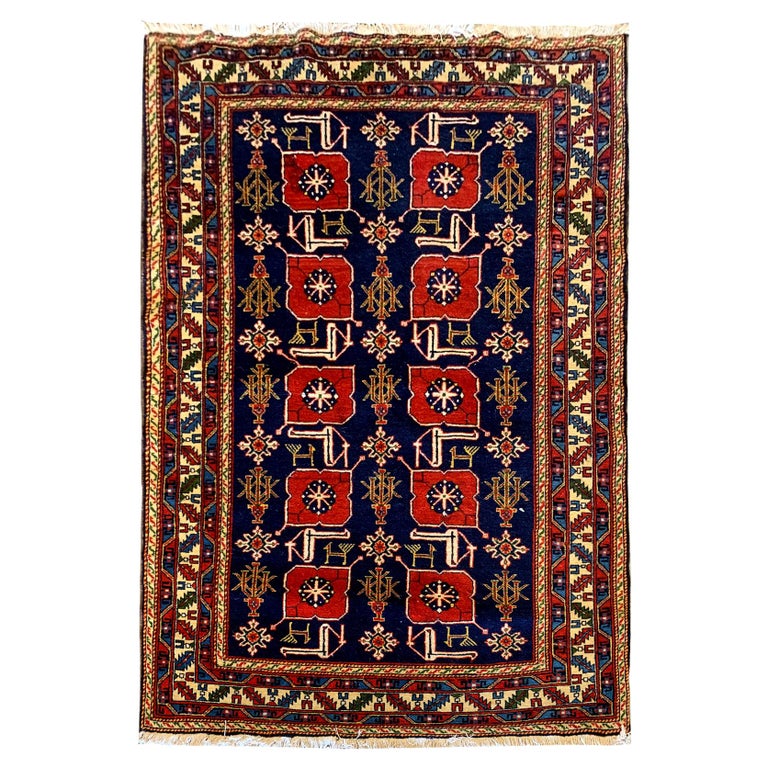 Collectible KaraKashli Rug Antique Shirvan Rug Handwoven Wool Carpet For Sale at 1stDibs