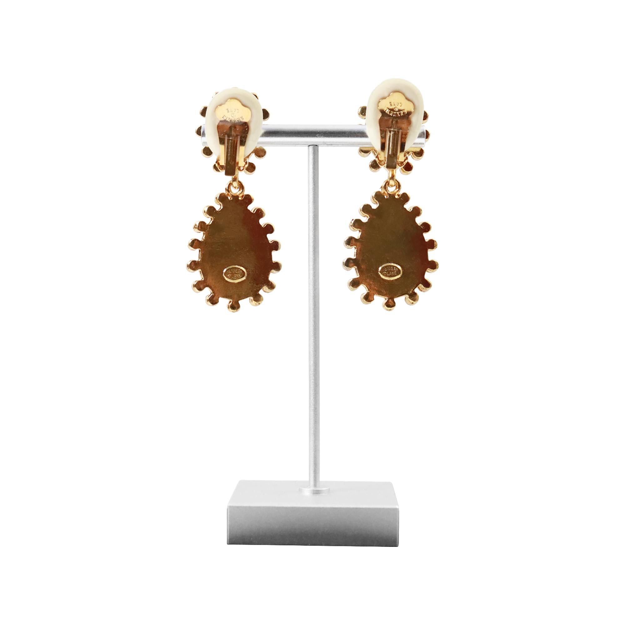 KJL da collezione in oro con diamante a goccia in resina rossa, circa anni 2000 in vendita 3
