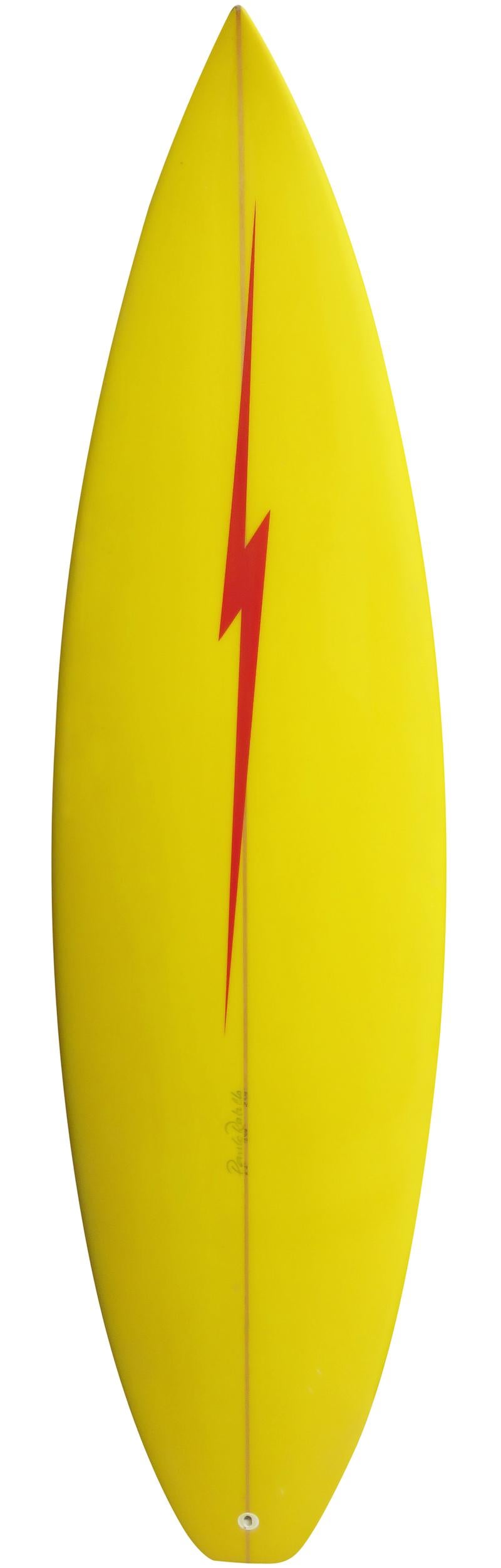 Tabla de surf coleccionable Lightning Bolt de Paulo Rabello