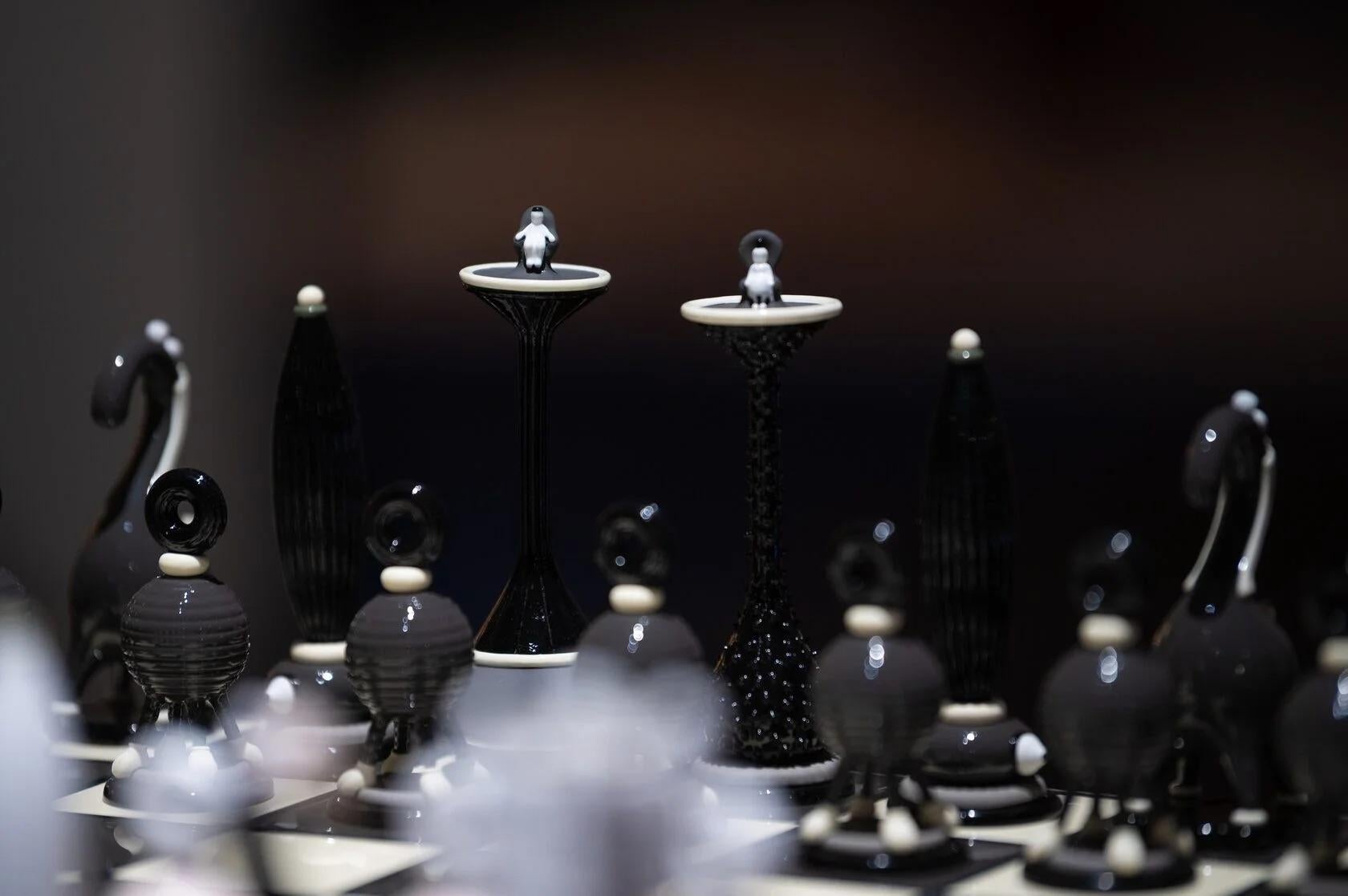 Metal Collectible Limited Edition Chess Set Another Kingdom: Dichotomy by Yoomoota For Sale