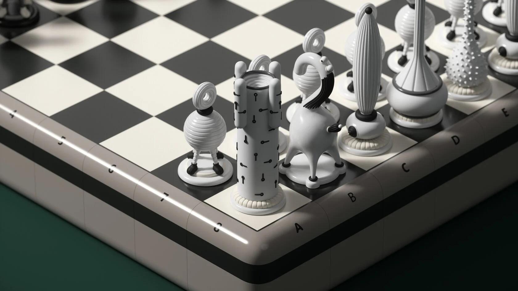 Collectible Limited Edition Chess Set Another Kingdom: Dichotomy by Yoomoota For Sale 3