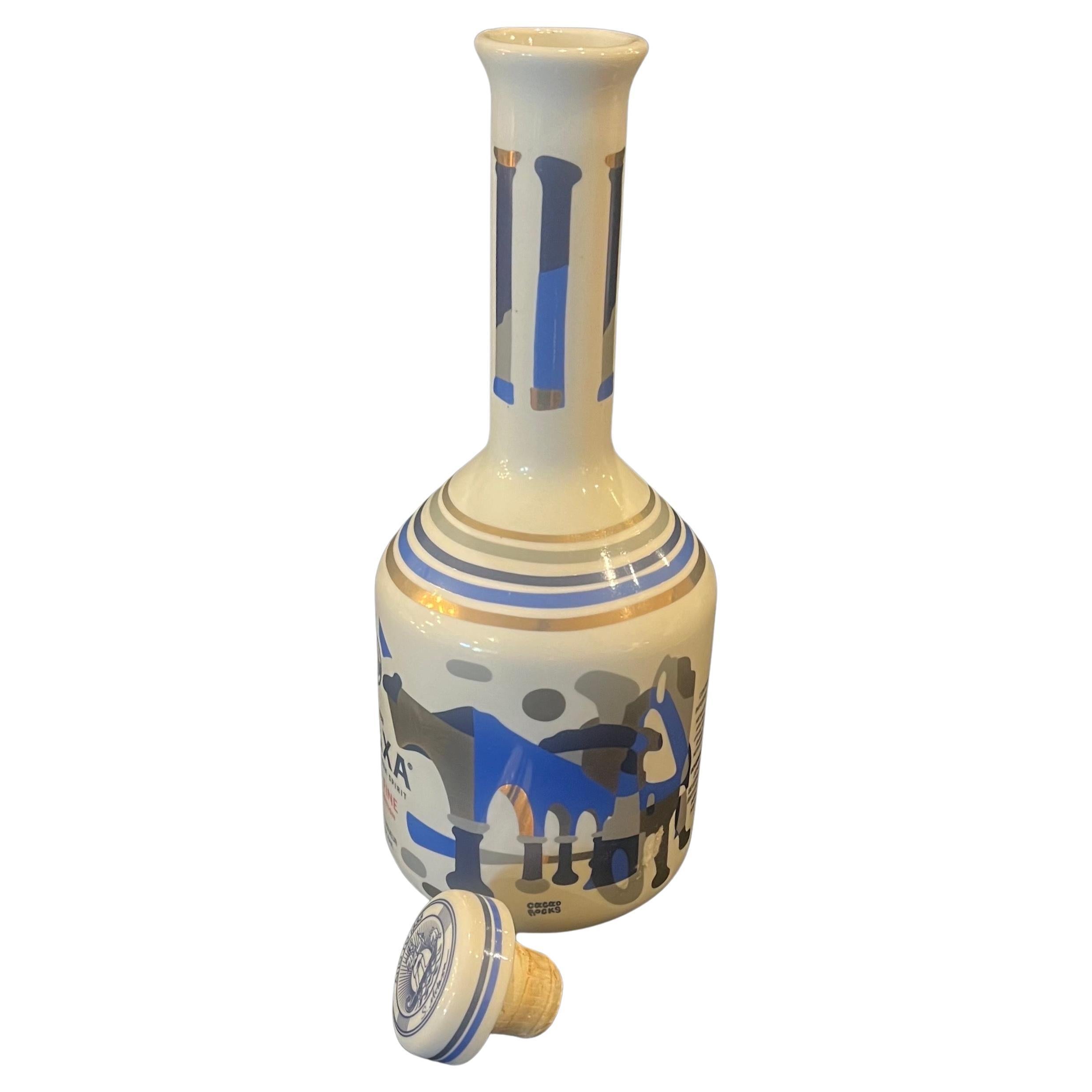 Licorera de porcelana de colección de Metaxa Grecia