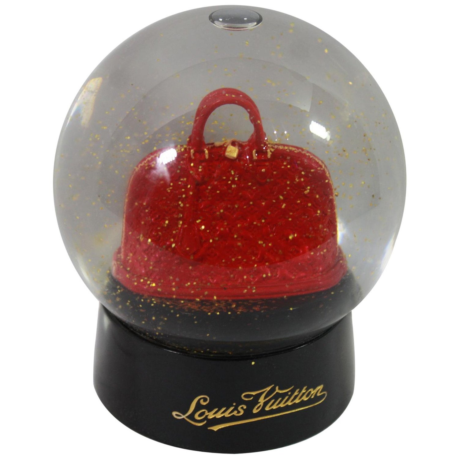 Louis Vuitton Red Alma Glass Dome Novelty Paperweight Snow Globe – The  Closet New York