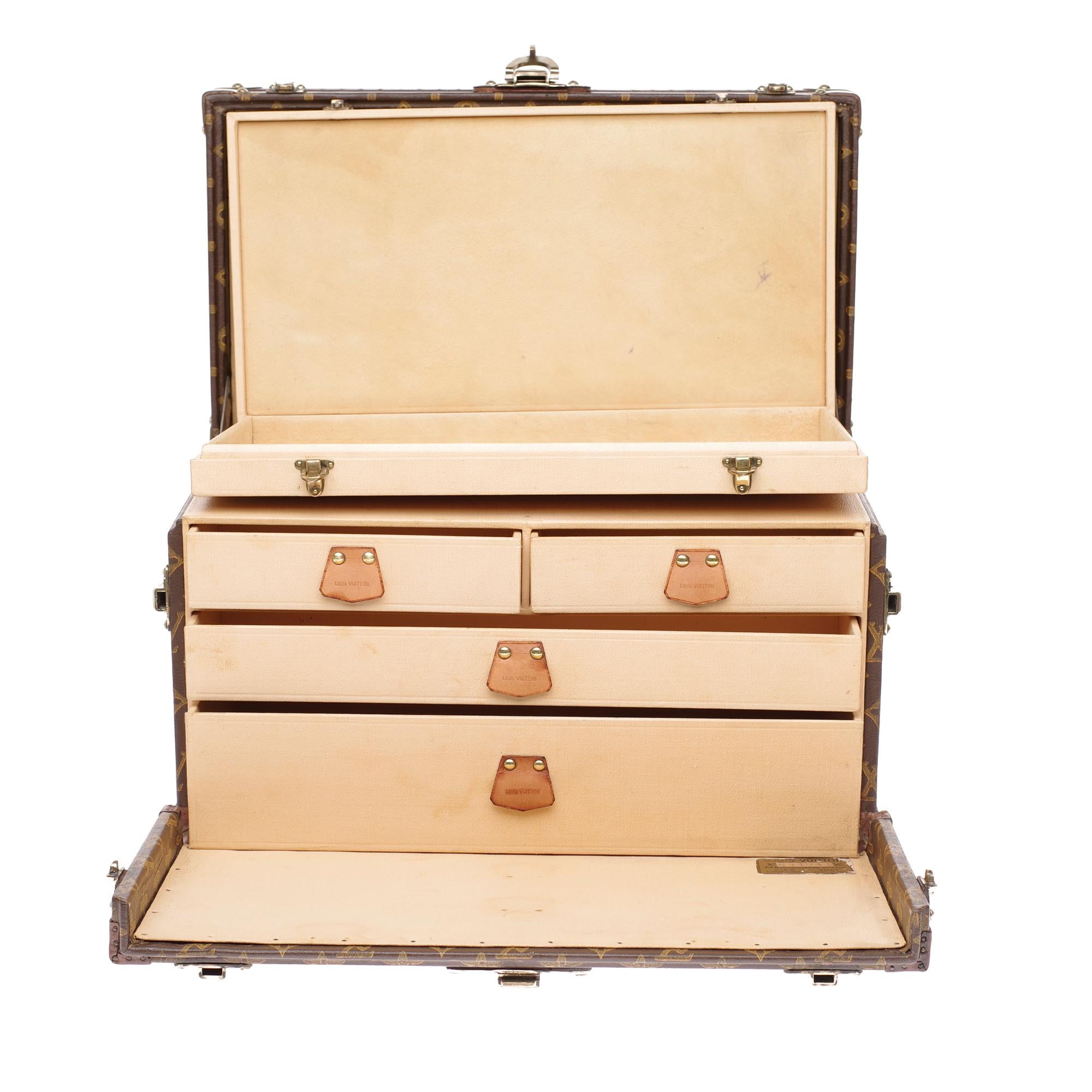 Porta Vanity da collezione Louis Vuitton Cabin in tela con monogramma 5