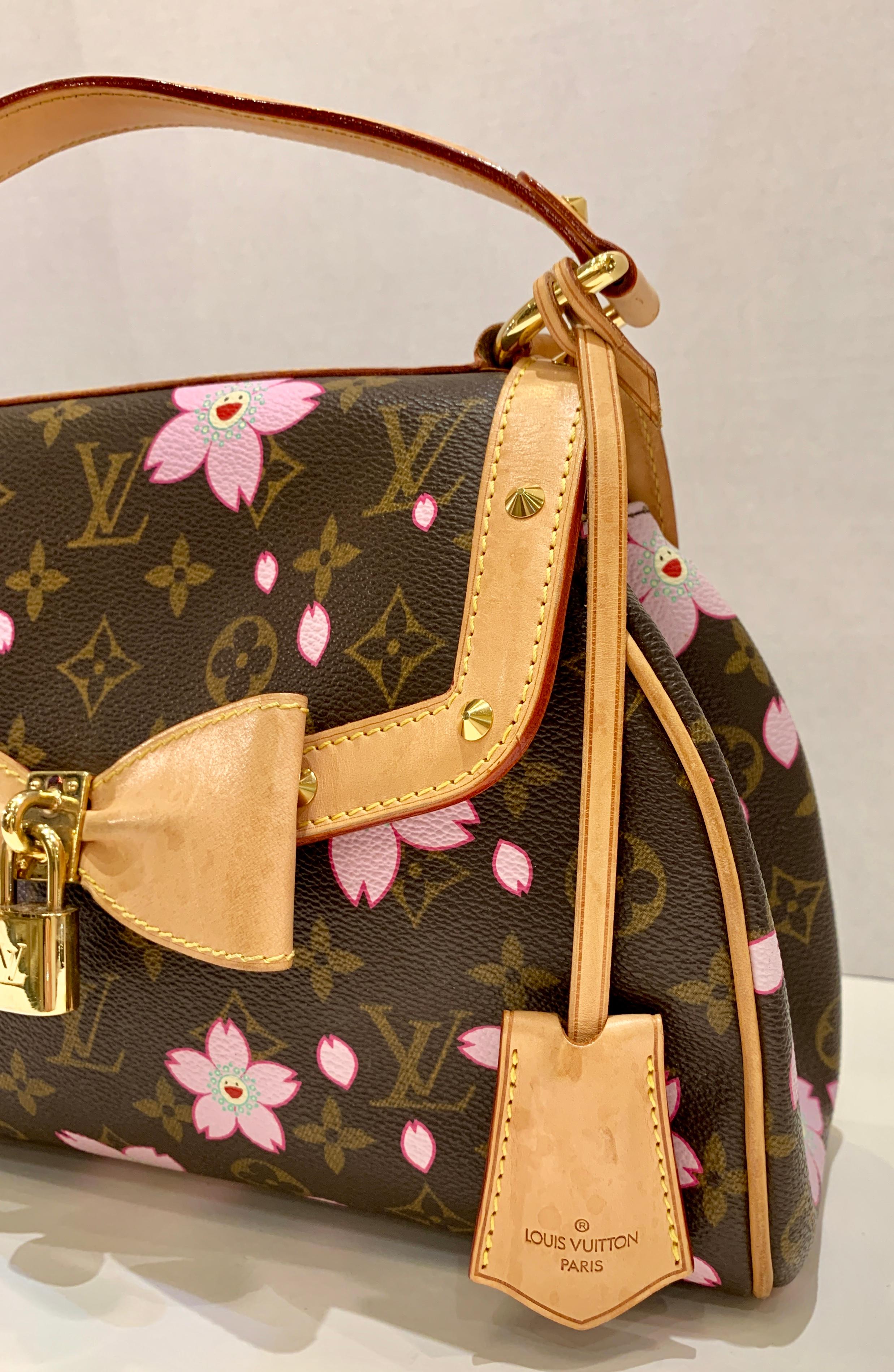 Louis Vuitton x Takashi Murakami 2005 Cherry Blossom Pochette Bag | ONFEMME  By Lindsey's Kloset