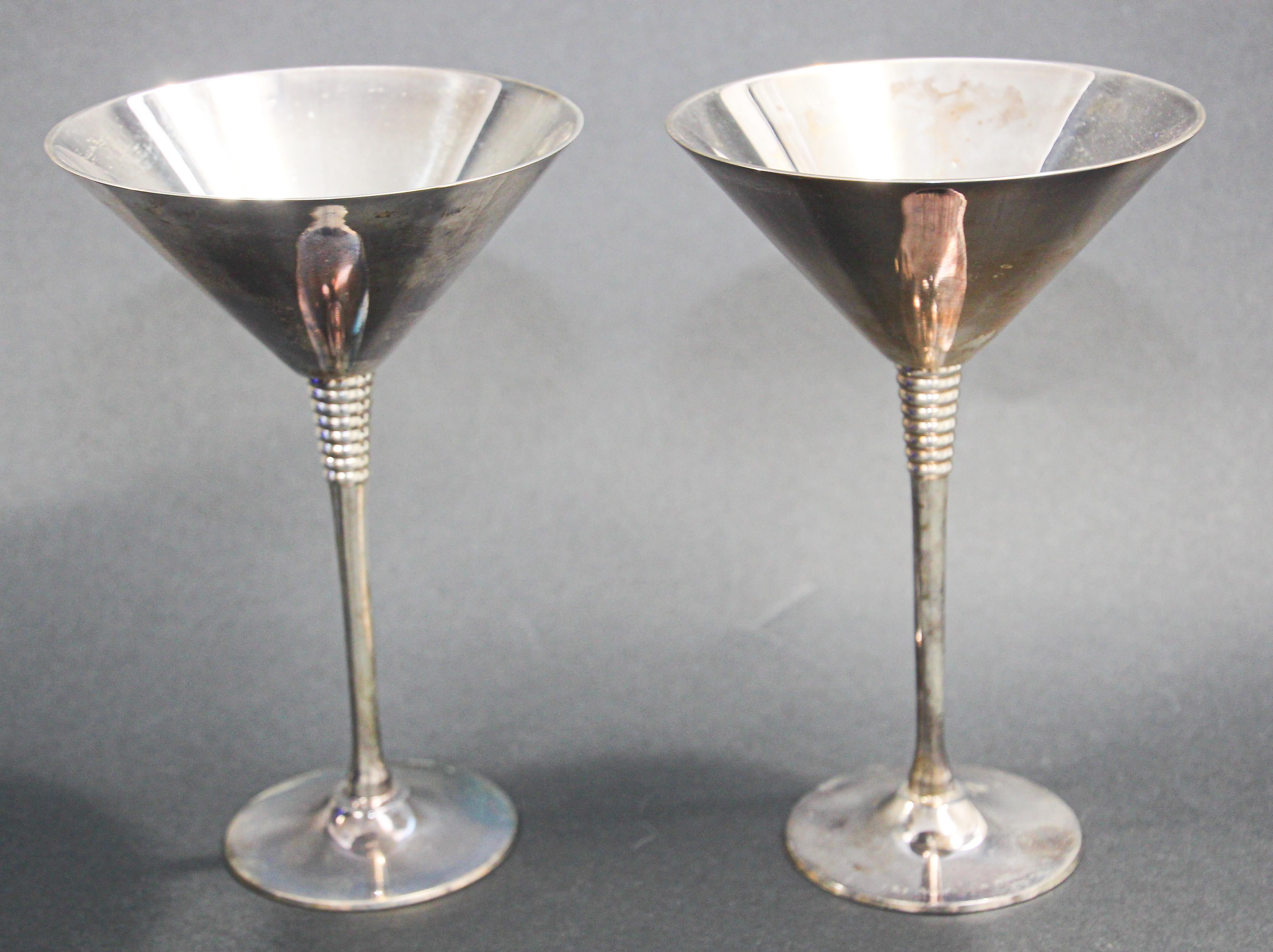20th Century Collectible Martini Glasses from the Flamingo Las Vegas Casino