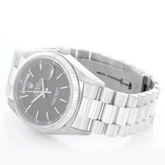 Collectible Men's Rolex President Day-Date 18 Karat White Gold Watch 18038