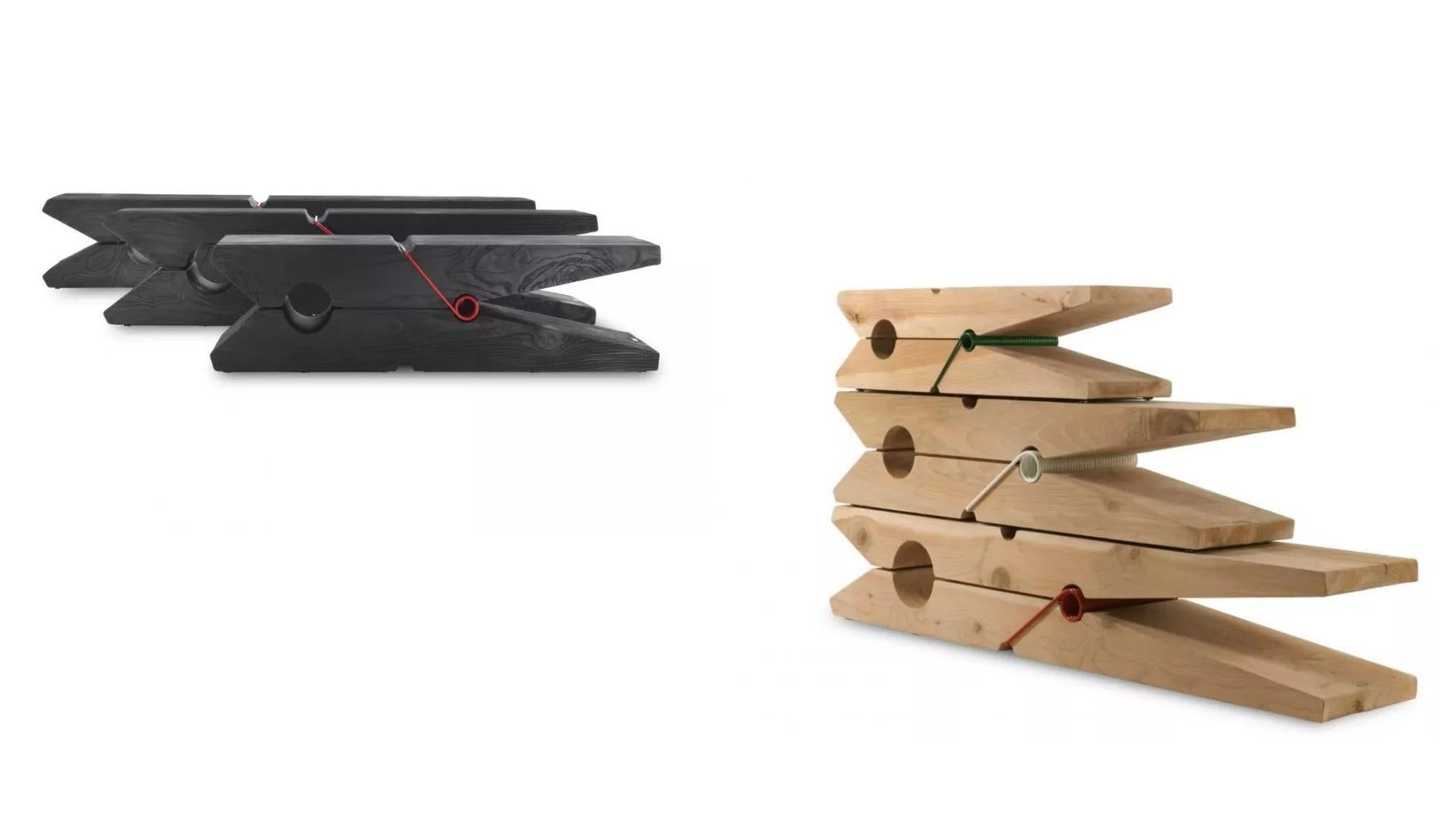 Moderne Banc de collection Mollettina Cedar de Baldessari & Baldessari pour Riva1920 en vente