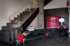 Collectible Mollettina Vulcano Cedar Bench by Baldessari & Baldessari