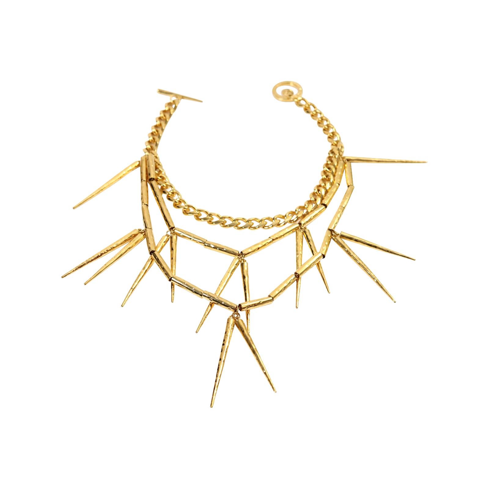 Collana da collezione Monika Chiang con punte d'oro Circa 2011 in vendita 3