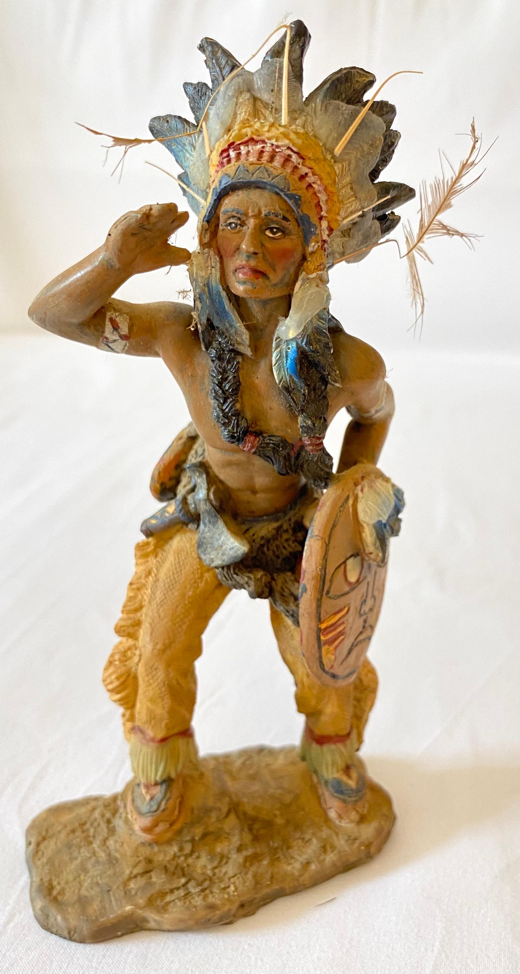 Peint Chief amérindien de collection en vente