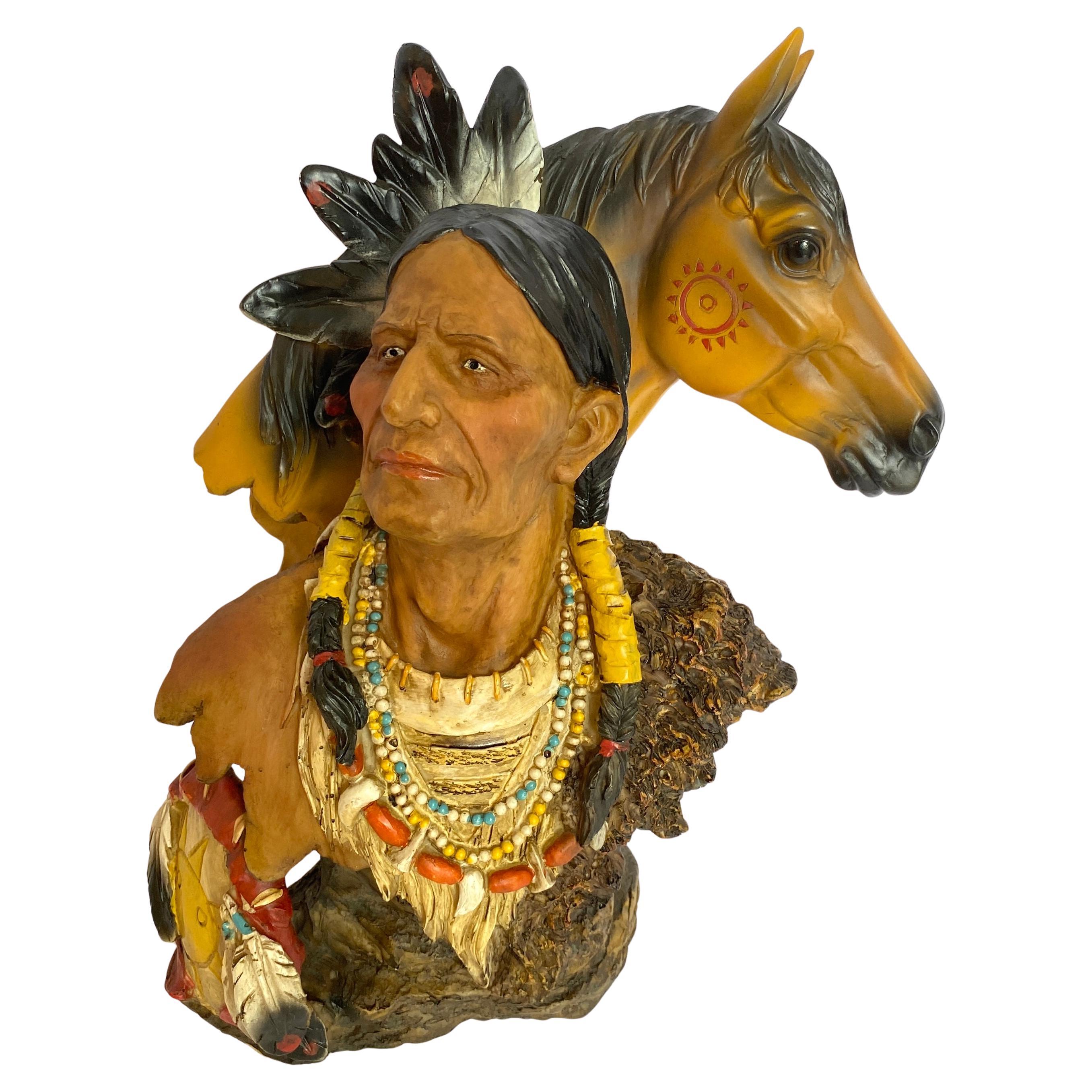 Sammlerstück Indigene Kunst Nord- und Südamerikas mit einem Pferd