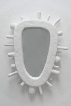 Collectible Nimbus Mirror in Gypsum & Fiberglass by Brent Warr Studios