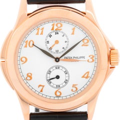 The Collective Patek Philippe Travel Time Men's 18k Rose Gold Watch 5134-R or 5134R