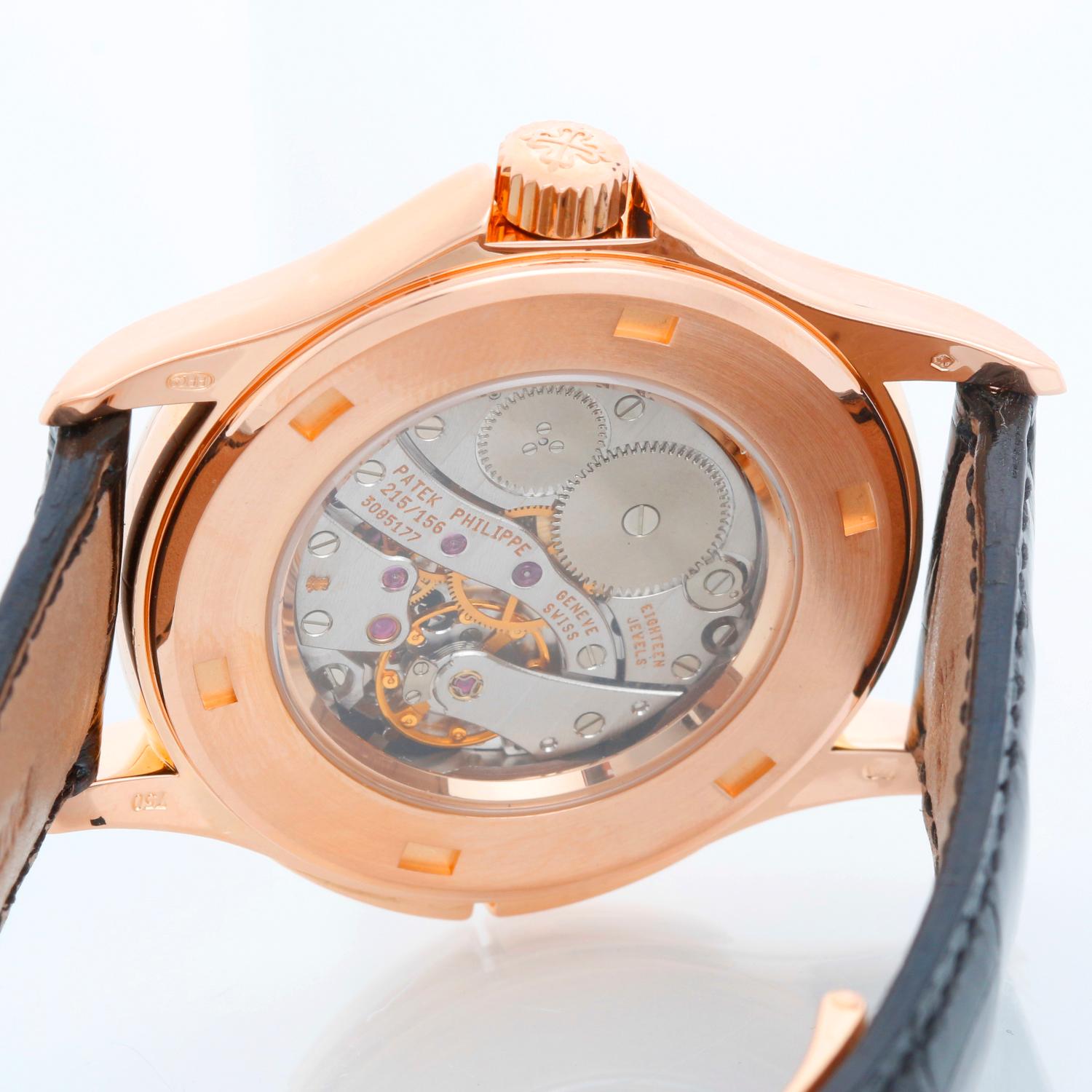 Collectible Patek Philippe Travel Time Men's 18k Rose Gold Watch 5134-R or 5134R 1