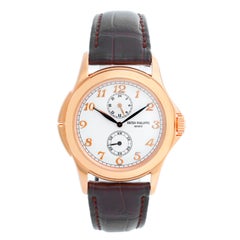 Montre de collection Patek Philippe Travel Time pour hommes en or rose 18k 5134 R ou 5134R